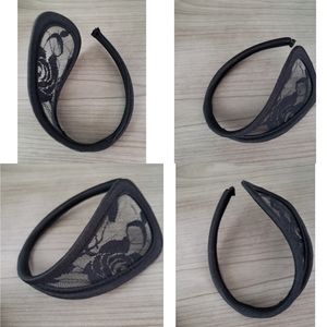 Women's C-String Thong (Black/Lace) No Show Panty Lingerie